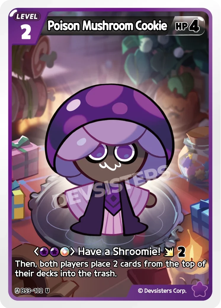 Poison Mushroom Cookie