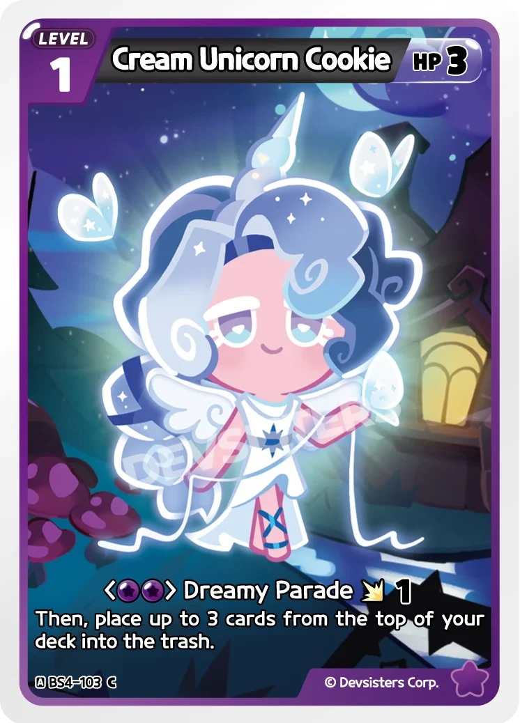 Cream Unicorn Cookie