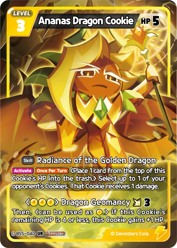 Ananas Dragon Cookie