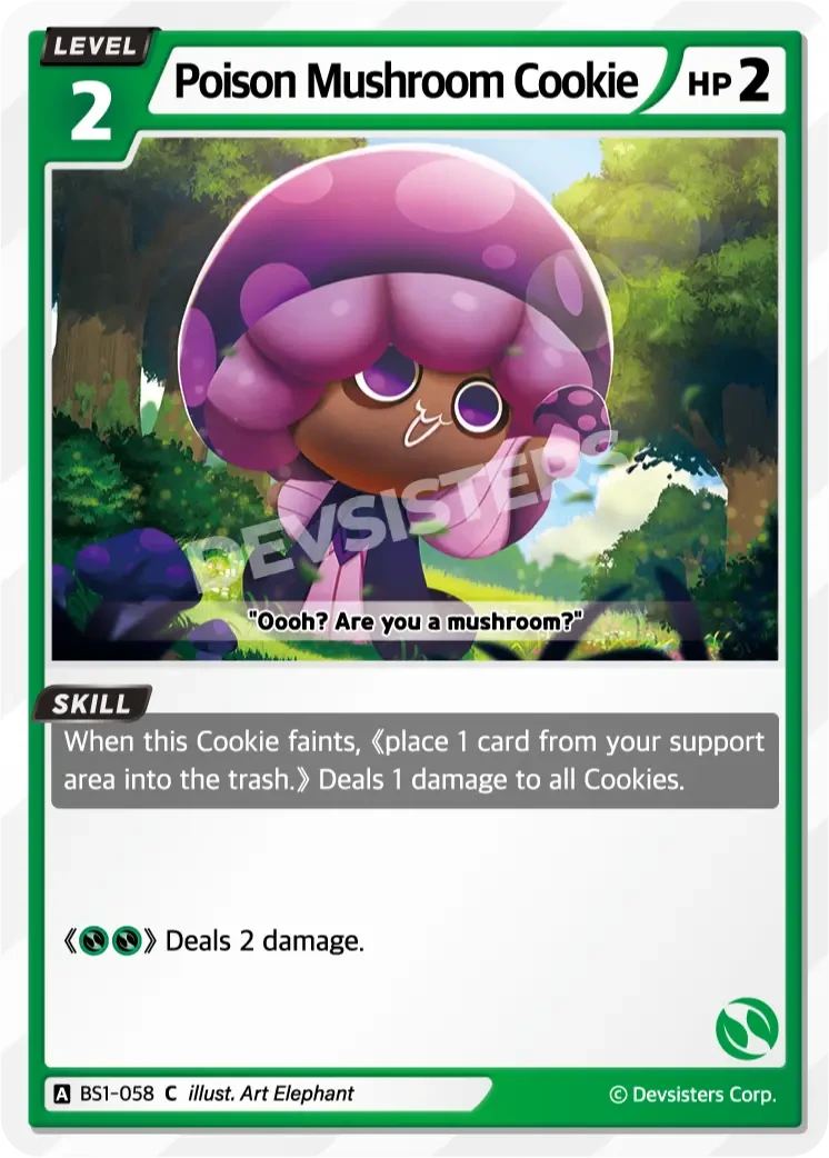 Poison Mushroom Cookie