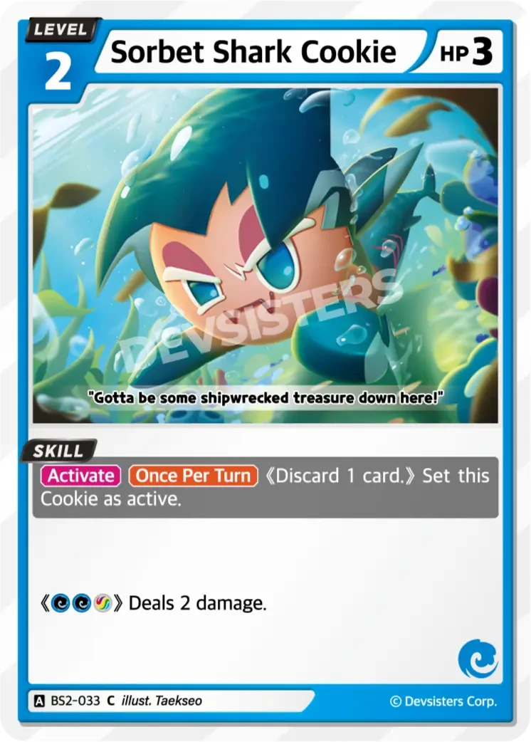 Sorbet Shark Cookie