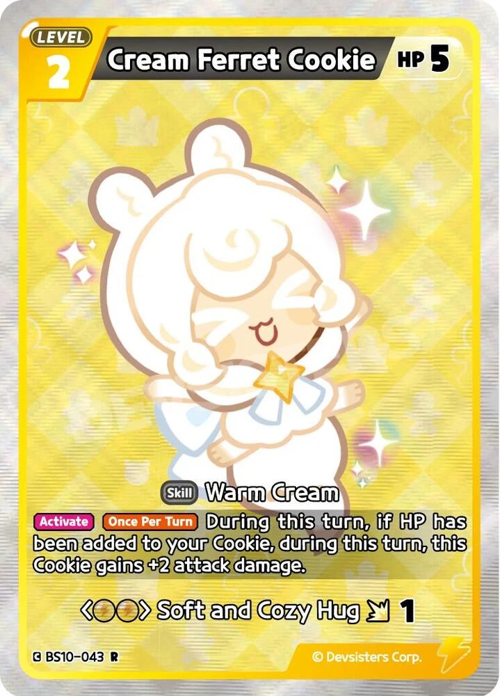 Cream Ferret Cookie