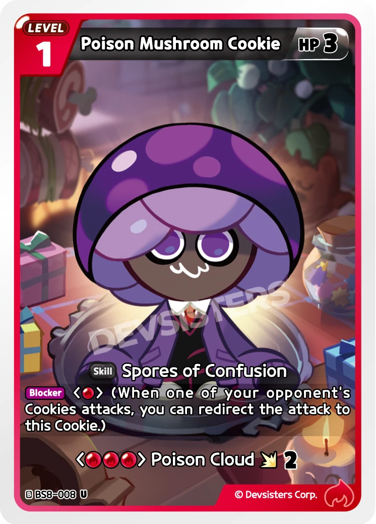 Poison Mushroom Cookie