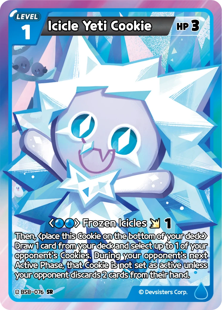 Icicle Yeti Cookie