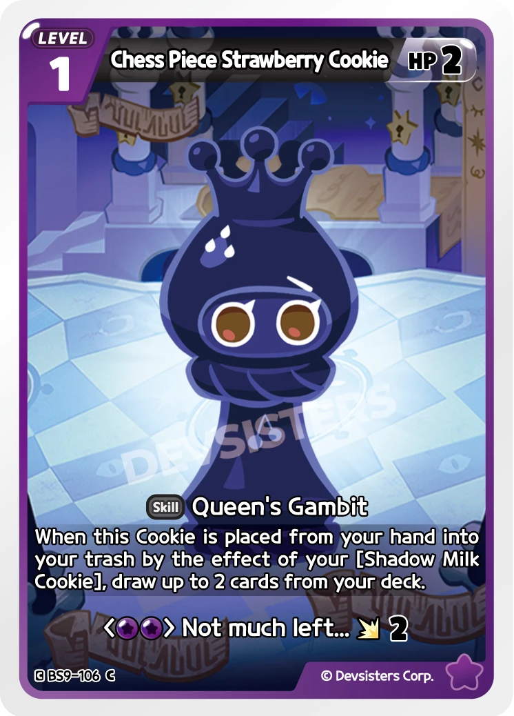 Chess Piece Strawberry Cookie