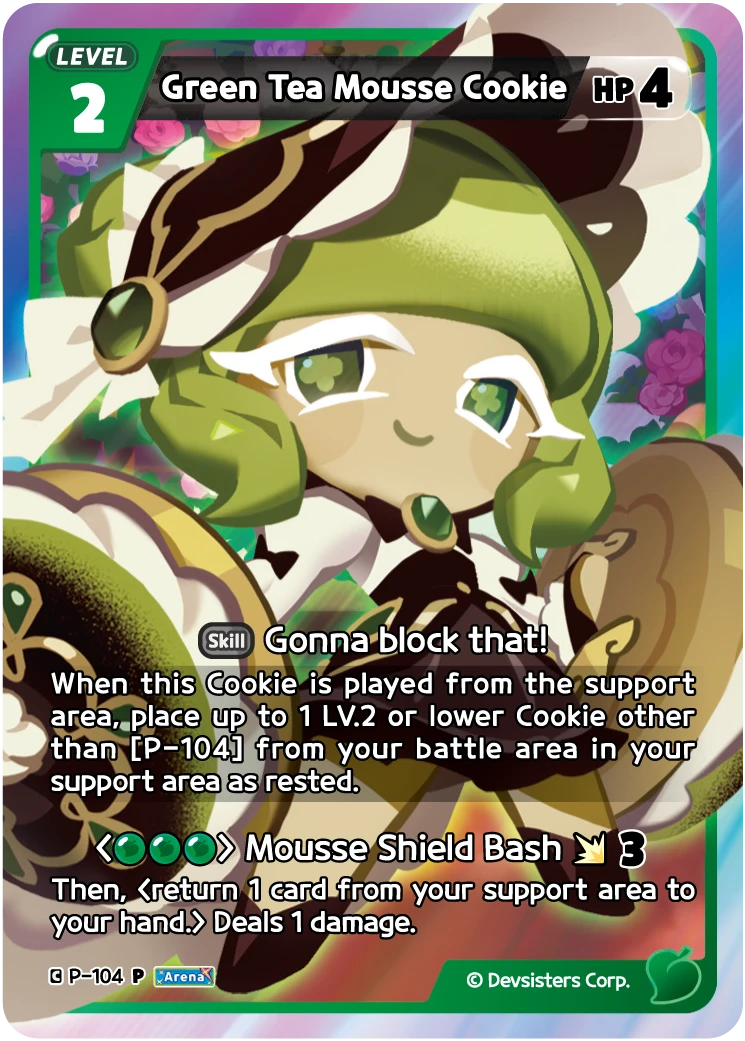Green Tea Mousse Cookie