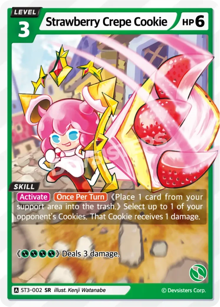 Strawberry Crepe Cookie
