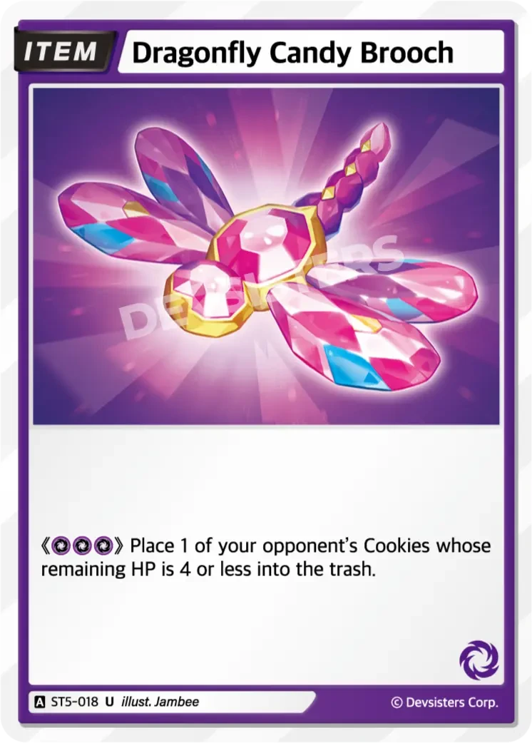 Dragonfly Candy Brooch