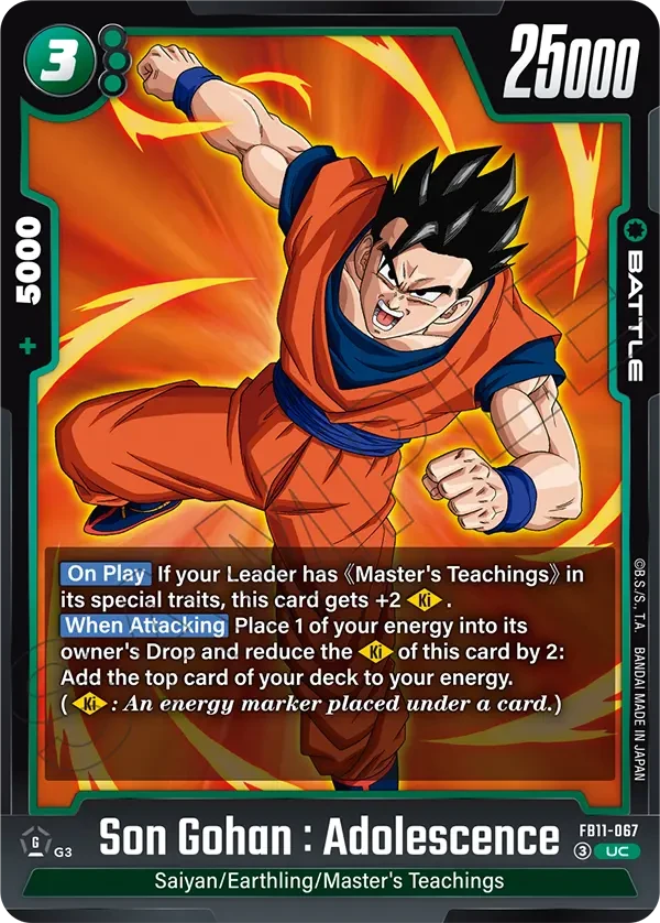 Son Gohan : Adolescence