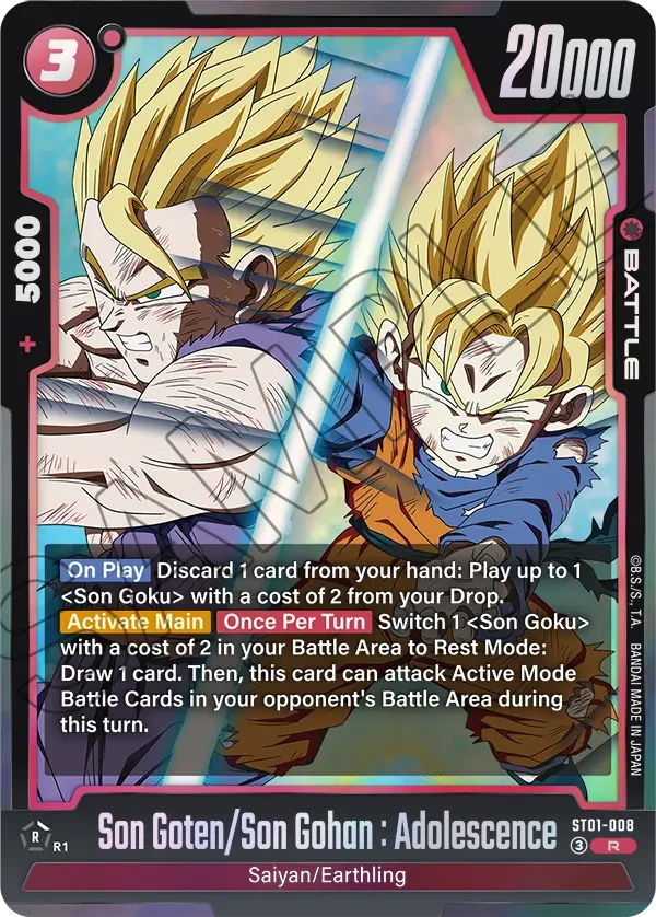 Son Goten/Son Gohan : Adolescence