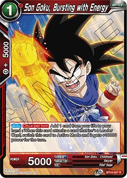 Son Goku, Bursting with Energy