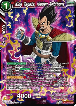 King Vegeta, Hidden Ambitions