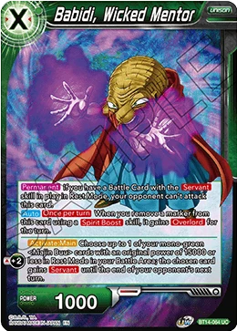 Babidi, Wicked Mentor