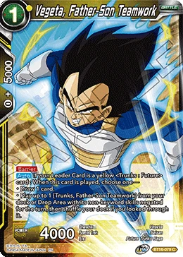 Vegeta, Father-Son Teamwork