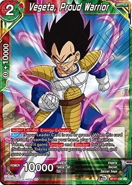 Vegeta, Proud Warrior