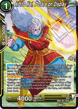Kibito Kai, Potara on Display