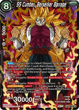 SS Cumber, Berserker Barrage