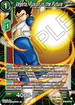 Vegeta, Fusion in the Future
