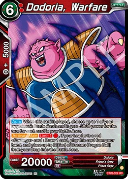 Dodoria, Warfare