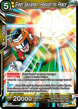 Great Saiyaman, Passion for Peace