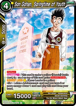 Son Gohan, Springtime of Youth