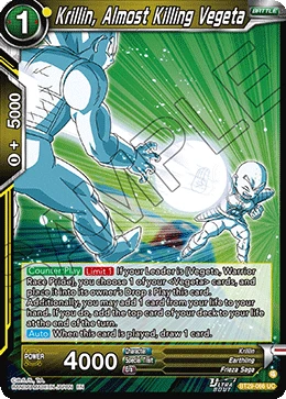 Krillin, Almost Killing Vegeta