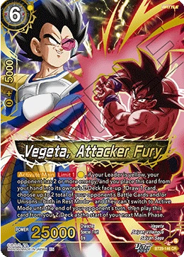 Vegeta, Attacker Fury