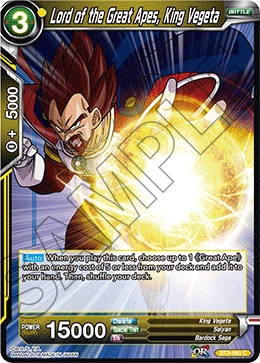 Lord of the Great Apes, King Vegeta