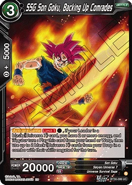SSG Son Goku, Backing Up Comrades