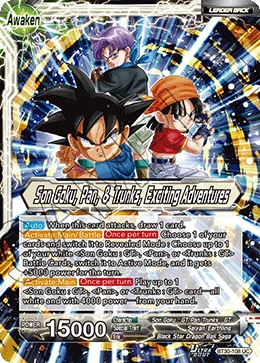 Son Goku, Pan, & Trunks — other side