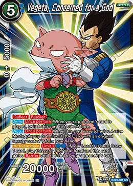 Vegeta, Concerned for a God
