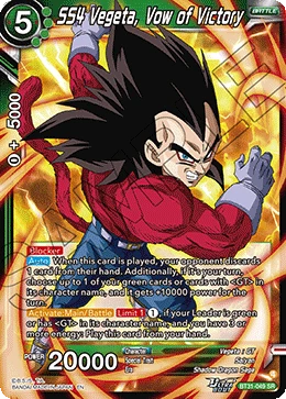SS4 Vegeta, Vow of Victory