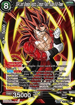 SS4 Limit Breaker Vegito, Crimson Flash, Super Full Power