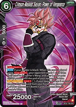 Crimson-Masked Saiyan, Power of Vengeance