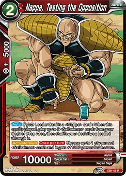 Nappa, Testing the Opposition