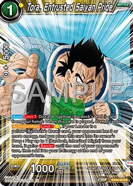 Tora, Entrusted Saiyan Pride