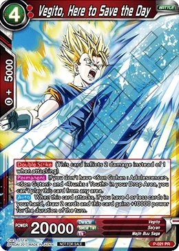 Vegito, Here to Save the Day