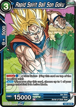 Rapid Spirit Ball Son Goku