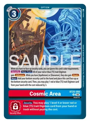 Cosmic Area