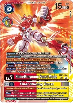 ShineGreymon: Burst Mode