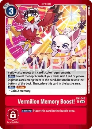 Vermilion Memory Boost!
