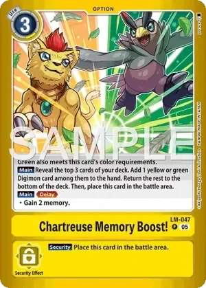 Chartreuse Memory Boost!