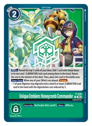 Unique Emblem: Honeycomb Commander