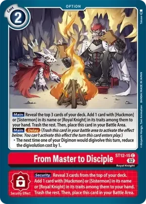From Master to Disciple