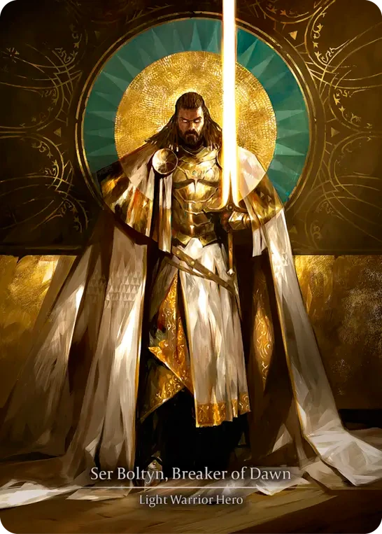 Ser Boltyn, Breaker of Dawn — other side