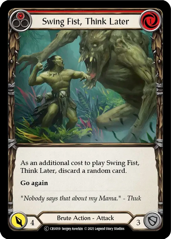 Swing Fist, Think Later