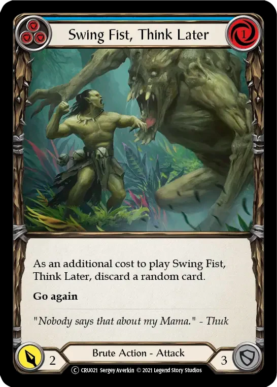 Swing Fist, Think Later