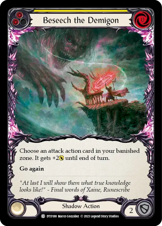 Beseech the Demigon