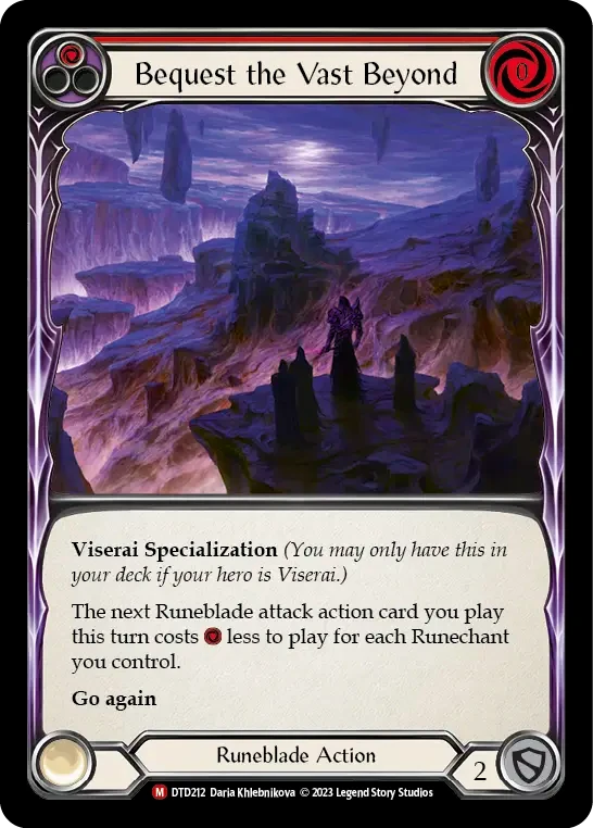Bequest the Vast Beyond