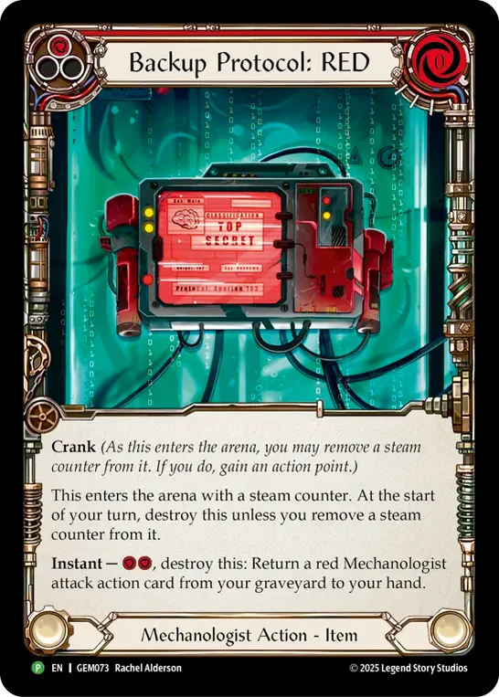 Backup Protocol: RED